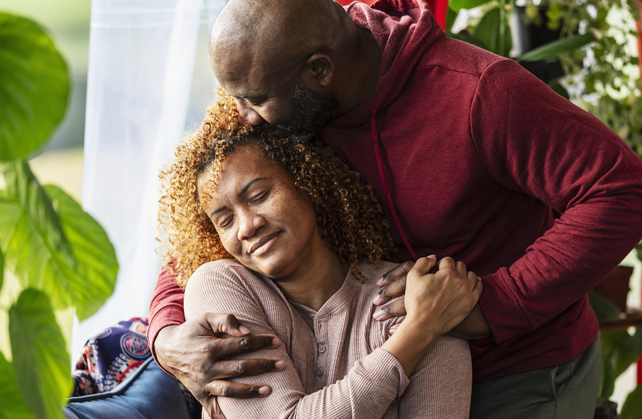Happy, recovered couple